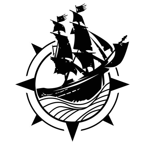 Pirate Ship Icon Vector Illustration 6484737 Vector Art At Vecteezy