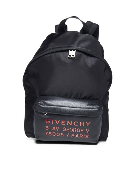 Givenchy Backpacks Givenchy Logo Print Backpack Givenchy Backpacks
