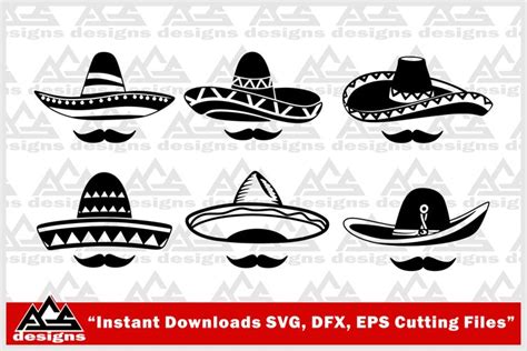 Mexican Hat Sombrero Svg Design