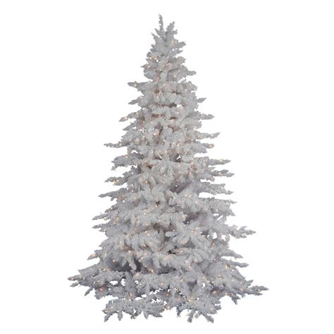 Vickerman 4 Ft 6 In 498 Tip Pre Lit White Spruce Flocked Artificial