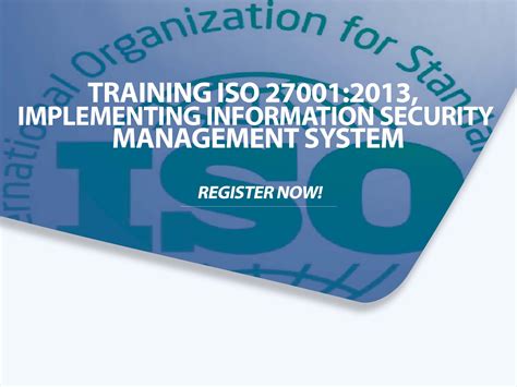 Training ISO 27001 2013 Implementing Information Security Management