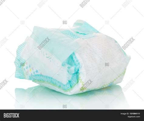 Disposable Baby Diapers Isolated On White Background