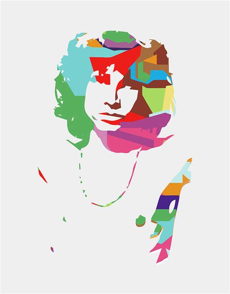 Jim Morrison 2 Pop Art Digital Art By Ahmad Nusyirwan