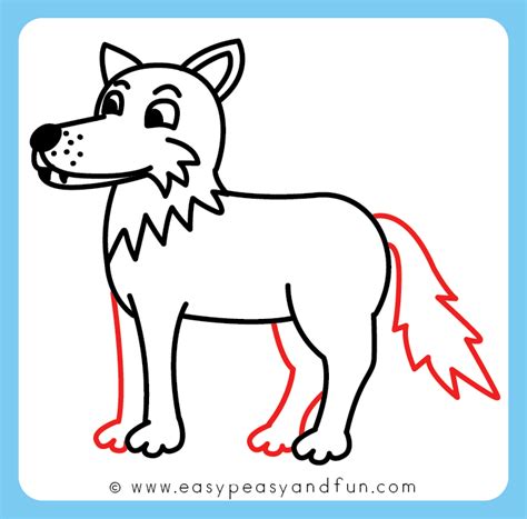How To Draw A Wolf Step By Step Drawing Tutorial Easy Peasy And Fun