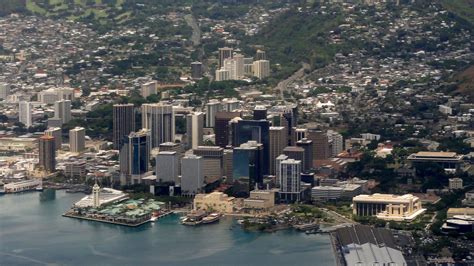 Aerial View Of Downtown Honolulu Hawaii Hawaii News Oahu Hawaii