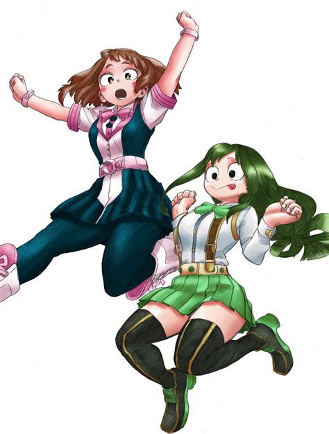 Tsuyu And Uraraka Sketch Boku No Hero Academia Photo 43345080