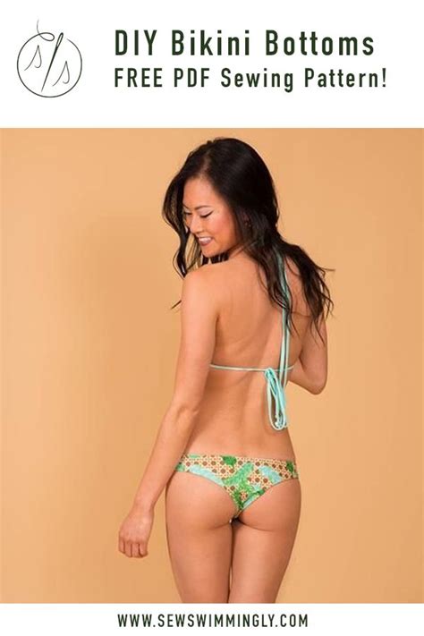 Download This Free Pdf Sewing Pattern For These Diy Cheeky Bikini Bottoms Click Through For