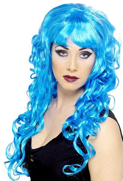Siren Wig Features Long Curly Hair With Fringe Fancy Dress Wigs
