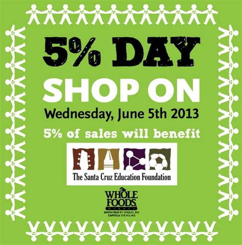 We love what we do, and we know that it is our passionate staff, producers, and customers who make it all possible. Whole Foods 5% Community Giving Day for the Santa Cruz ...