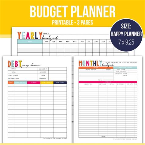 20 Handmade Organization Ideas Budget Planner Printable Budget