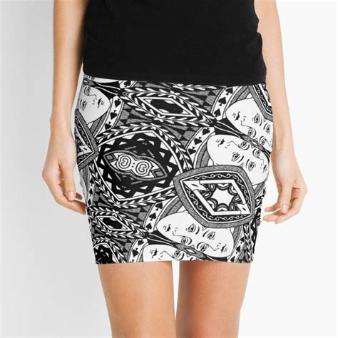 Queen Of Spades Large Mini Skirt By Impactees Redbubble Skirts For