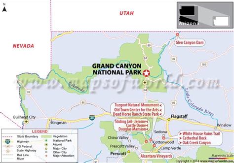 Grand Canyon National Park Arizona Usa Facts Map Best Time To