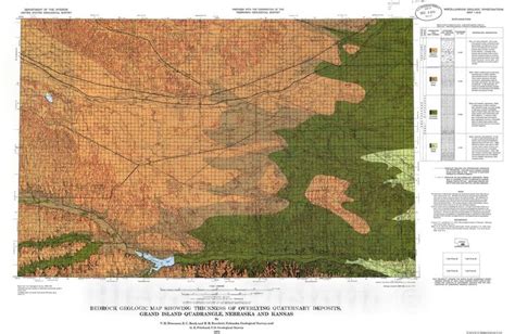 Map Bedrock Geologic Map Showing Thickness Of Overlying Quaternary