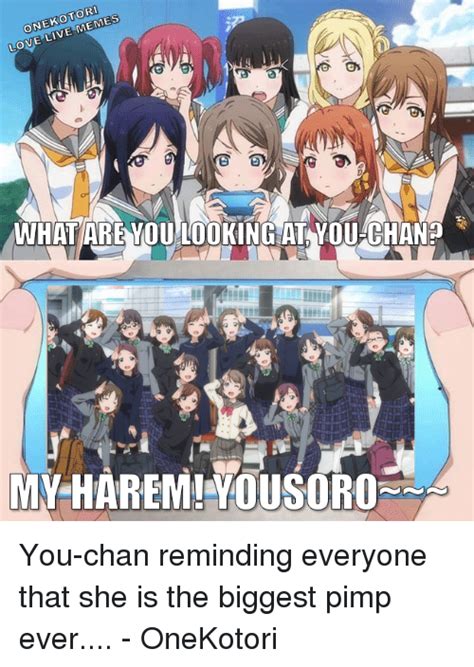 Love Live Memes Os What Are You Looking At You Chan My Harem Ousoro