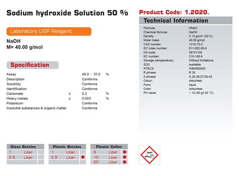 Sodium Hydroxide Solution 50 Neutronco