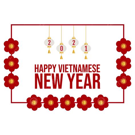 Vietnamese New Year Vector Art Png Decoration Lamp Vector Happy