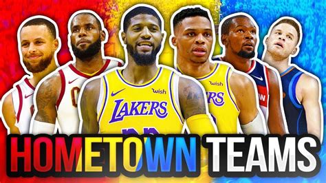 8 BEST NBA TEAMS IF EVERY PLAYER PLAYED FOR THEIR HOMETOWN YouTube