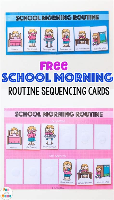 Kids Schedule Morningroutine Kids Schedule Morning Routine For School
