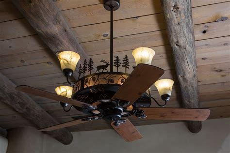 Cedarcrest Chandelier Ceiling Fan Rustic Lighting And Fans