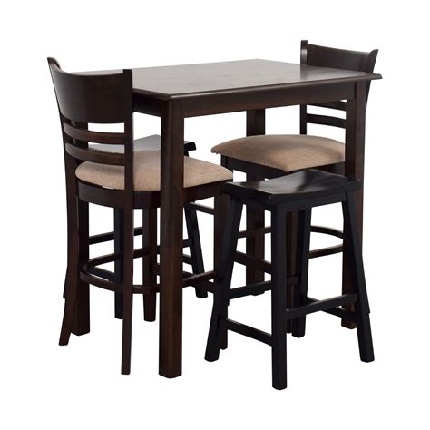 Small Bar Stool Table And Chairs Tribesigns Bar Table Set With Stools Piece Pub Table And