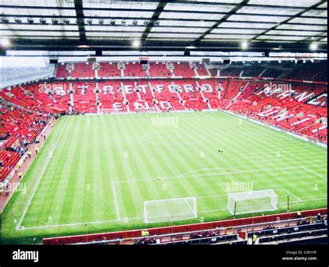 Old Trafford Football Ground Home Of Manchester United Stock Photo