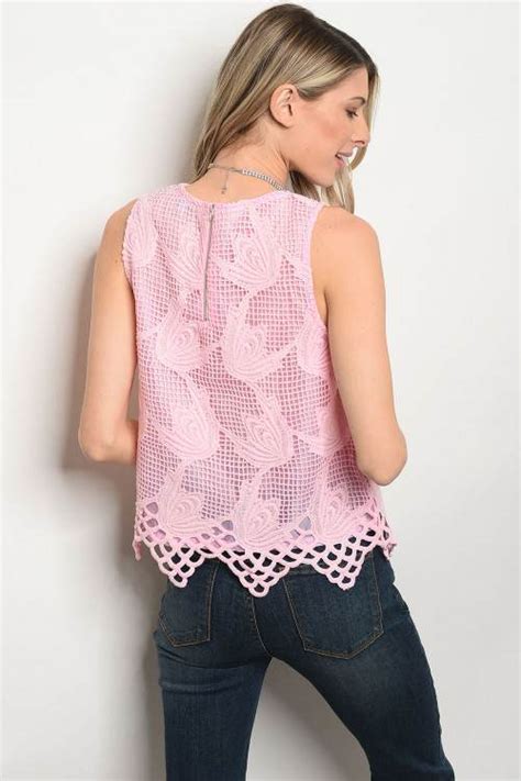Buy Designer Pink Lace Pattern Top For Women Online Kahini Fashion