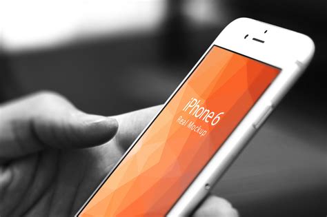 Mockup Iphone 6 Real Photo Mockup 1 For Photoshop By Caiocall