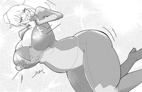 Rule 34 Bodysuit Breasts Bigger Than Head Concerned Expansion Large Breasts Metroid Monochrome