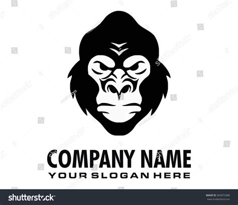 Monkey Face Logo Stock Vector Illustration 365872688 Shutterstock