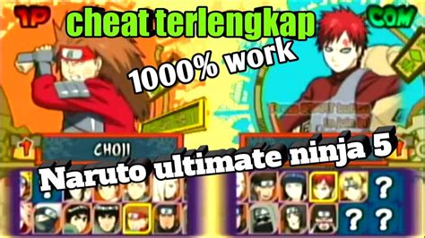 Cheat Naruto Shippuden Ultimate Ninja 5 Lengkap Youtube