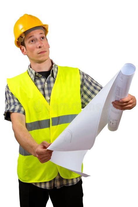 Construction Worker Smiling Stock Image Image Of Copy Blue 40312729