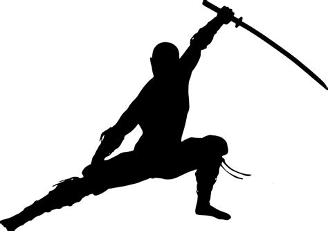 Free Photo Warrior Ninja Man Silhouette Martial Arts Transparent
