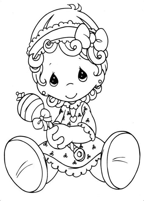 Precious Moments Baby Girl ~ Child Coloring