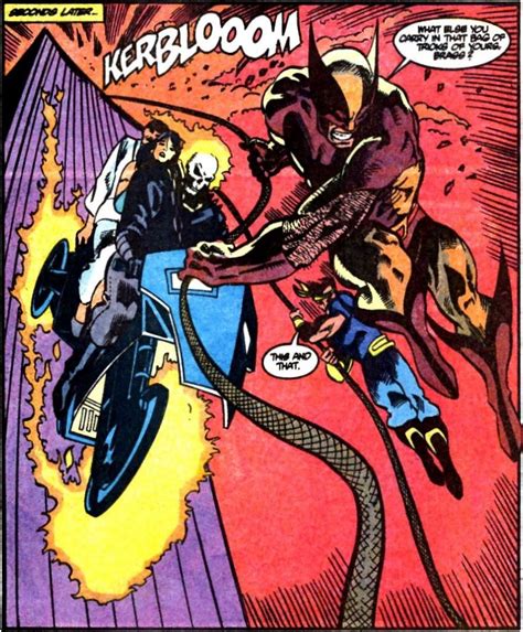 Ghost Rider And Wolverine In Marvel Comics Presents Vol 1 71 Art By