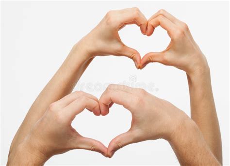 Hands Forming A Heart Stock Photo Image Of Studio Female 63966170