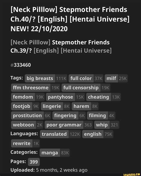 Neck Pilllow Stepmother Friends Ch 40 English Hentai Universe