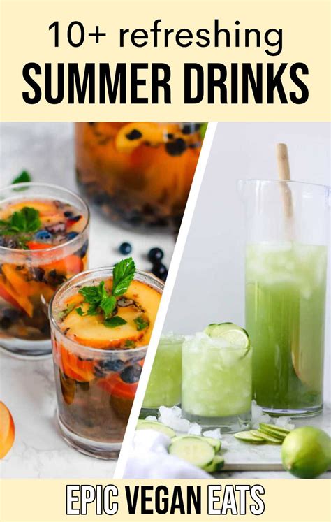 10 Refreshing Vegan Summer Drinks Vegan Holiday Drinks Vegan Drinks