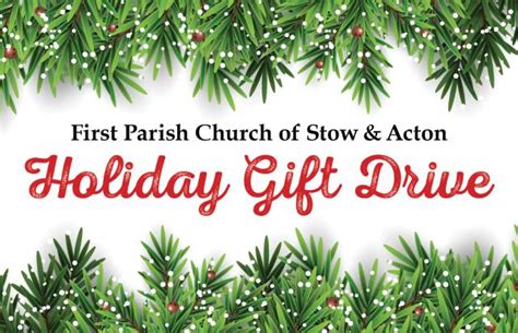 2023 Fpc Holiday T Drive First Parish Church Of Stow And Acton