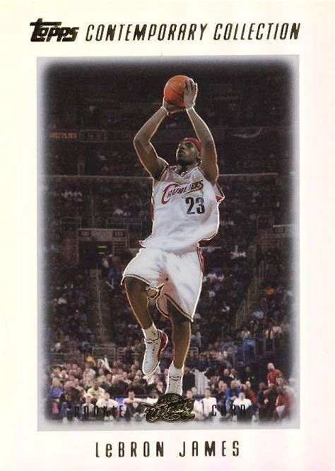 However, the hobby has evolved tremendously. 2003 Topps Contemporary Collection LeBron James #1 Basketball - VCP Price Guide