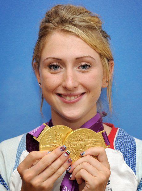 Laura Trott The Rising Star Of British Cycling Poses With Her Two