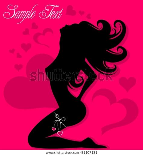 Sexy Girl Silhouette Stock Vector Royalty Free 81107131