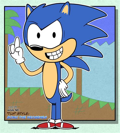 Loud House Style Sonic Sonic The Hedgehog By Avgn