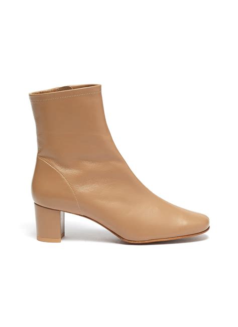 Sofia Leather Ankle Boots By By Far Coshio Online Shop