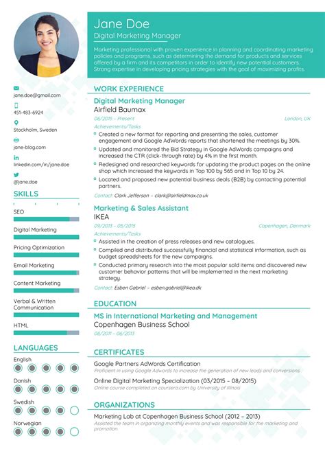 Best Type Of Resume Template To Use • Invitation Template Ideas