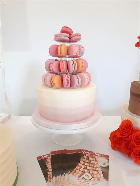 Cake And Macaron Tower Wedding Cake Decorated Cake By Cakesdecor