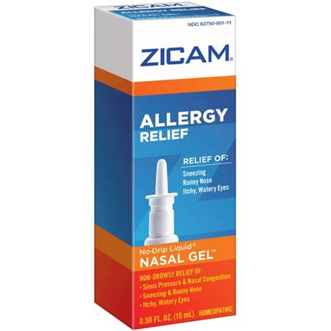 Zicam Allergy Relief Nasal Gel Shop Herbs And Homeopathy At H E B