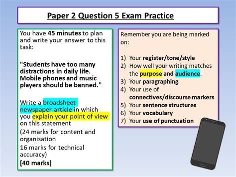 English language paper 2, question 5: English Language Paper 2 Question 5 / Aqa English Exam Foundation Question 5 / Cambridge igcse ...