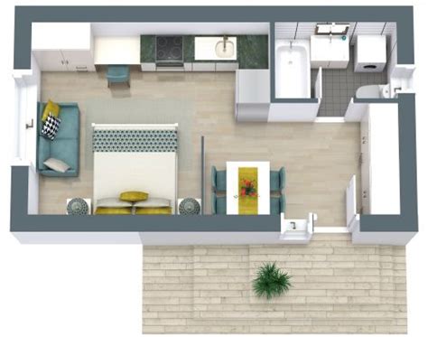 Studio Apartment Floor Plan Design Pdf