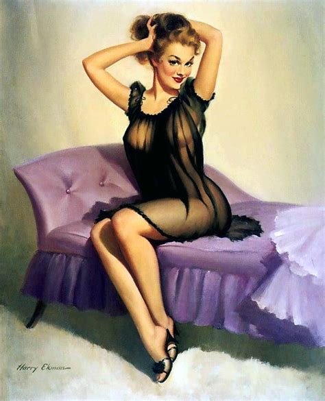 Harry Ekman Ilustrador De Pin Ups Girls Vintage Retro Posters Pin