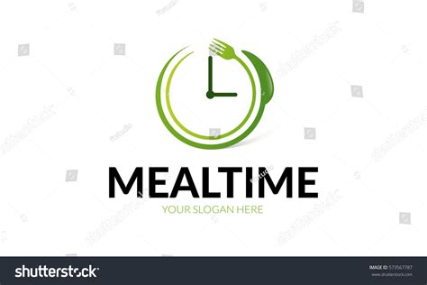 Meal Time Logo Royalty Free Stock Vector 573567787